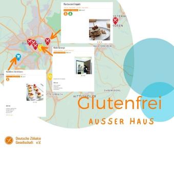 Übersicht Karte Glutenfrei außer Haus Übersicht Karte Glutenfrei außer Haus