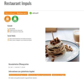 Beispiel Restaurant Glutenfrei außer Haus Beispiel Restaurant Glutenfrei außer Haus