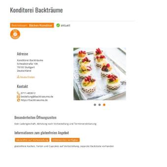 Beispiel Konditorei Glutenfrei außer Haus Beispiel Konditorei Glutenfrei außer Haus