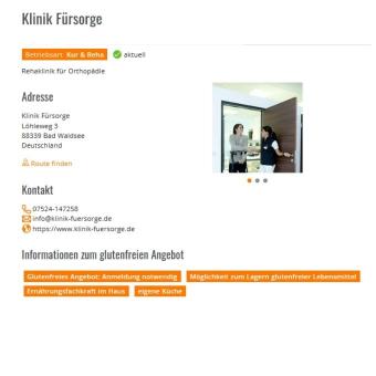Beispiel Klinik Glutenfrei außer Haus Beispiel Klinik Glutenfrei außer Haus