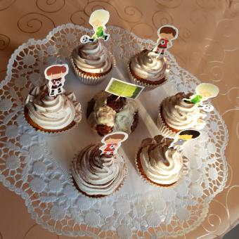 Fußball-Cupcakes