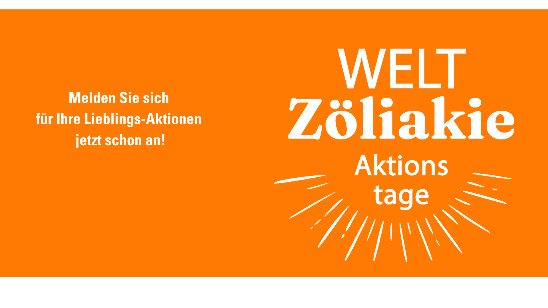 Logo von Welt Zöliakie Aktionstagen - Melden sie sich für Ihre Lieblings Aktionen jetzt schon an.