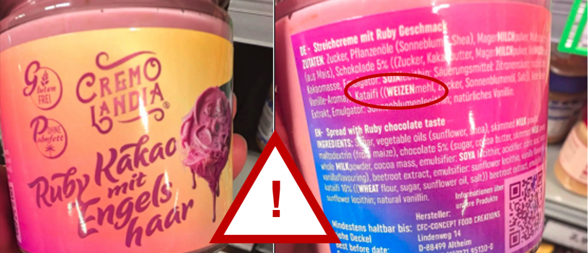Produktbild Falschdeklaration "Ruby Kakao mit Engelshaar"