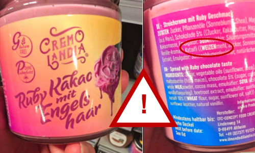 Produktbild Falschdeklaration "Ruby Kakao mit Engelshaar"